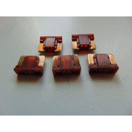 5 Stück Mini LP Flachsicherungen Low Profile braun 7,5 Ampere