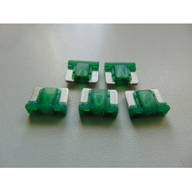 5 Stück Mini LP Flachsicherungen Low Profile grün 30 Ampere