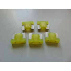 5 Stück Mini LP Flachsicherungen Low Profile gelb 20 Ampere