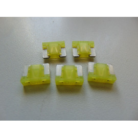 5 Stück Mini LP Flachsicherungen Low Profile gelb 20 Ampere
