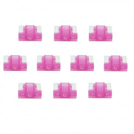 10 Stück Mini LP Flachsicherungen Low Profile rosa 4 Ampere